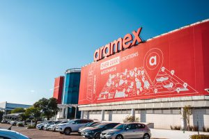 Aramex exterior signage by Three6ixty
