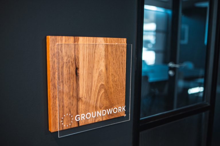 ClockWork Media Interior signage by Three6ixty