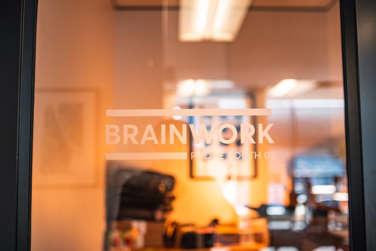 ClockWork Interior window signage by Three6ixty