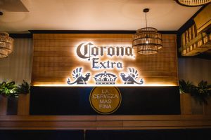 SAB Corona 3d lighbox signage by Three6ixty