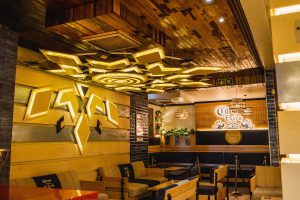 SAB Corona interior roof signage by Three6ixty