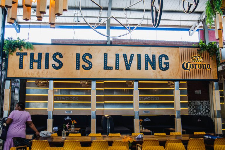 SAB This Is Living exterior signage by Three6ixty