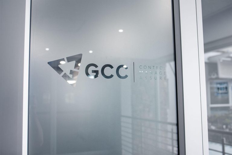GCC interior glass signage by Three6ixty