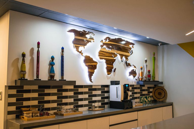 KUBA interior 3d light wall signage by Three6ixty