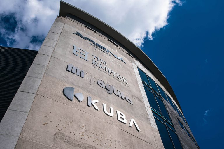 KUBA exterior cutout signage by Three6ixty