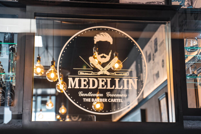 Medellin window Signage by Three6ixty