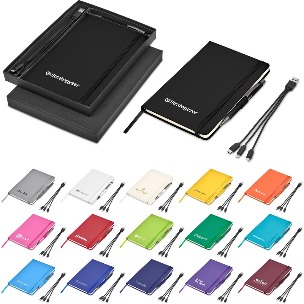 Book , Pen , 3in1 Cable Set