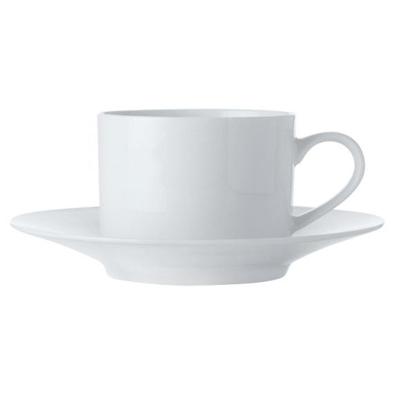 White Basics Straight Cup and Saucer 250ml