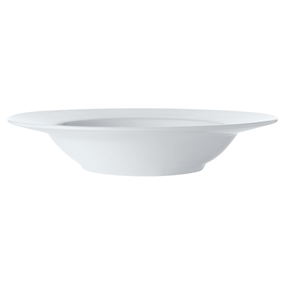 White Basics Rim Soup Bowl