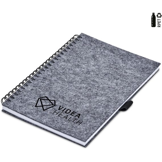 Okiyo Fuji RPET Felt A5 Spiral Notebook