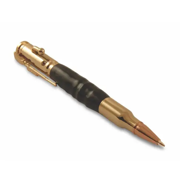 Gold Plated Pen with Springbok Horn Barrel