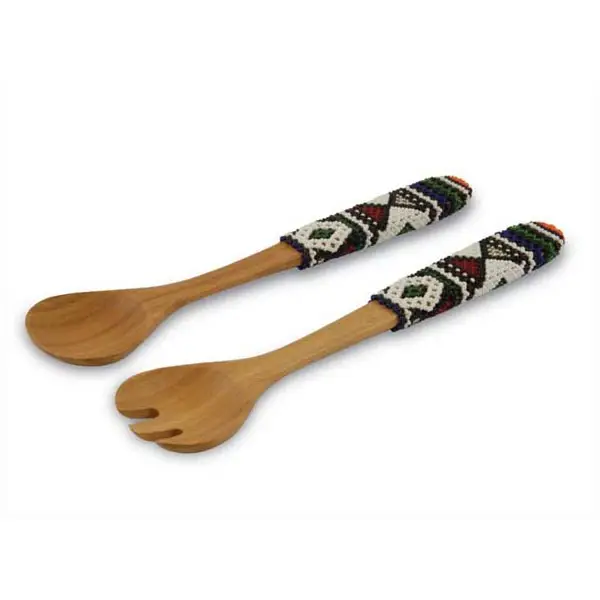 Beaded Salad Servers