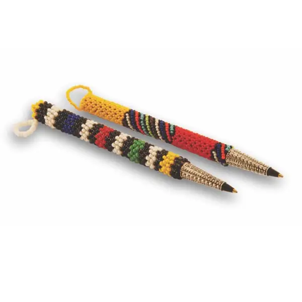 Beaded African Pens