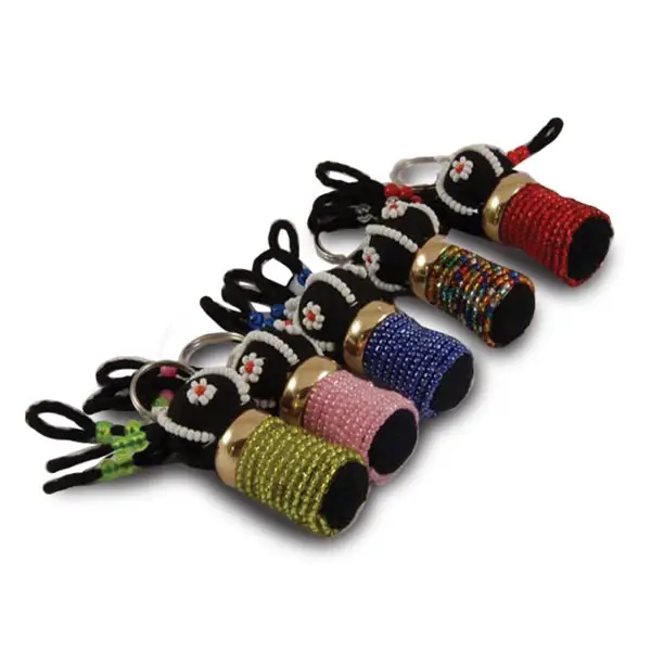 Beaded Rusta Keyrings