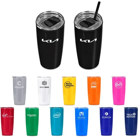 Altitude Daytona Plastic 2-in-1 Double-Wall Tumbler & Straw – 600ml