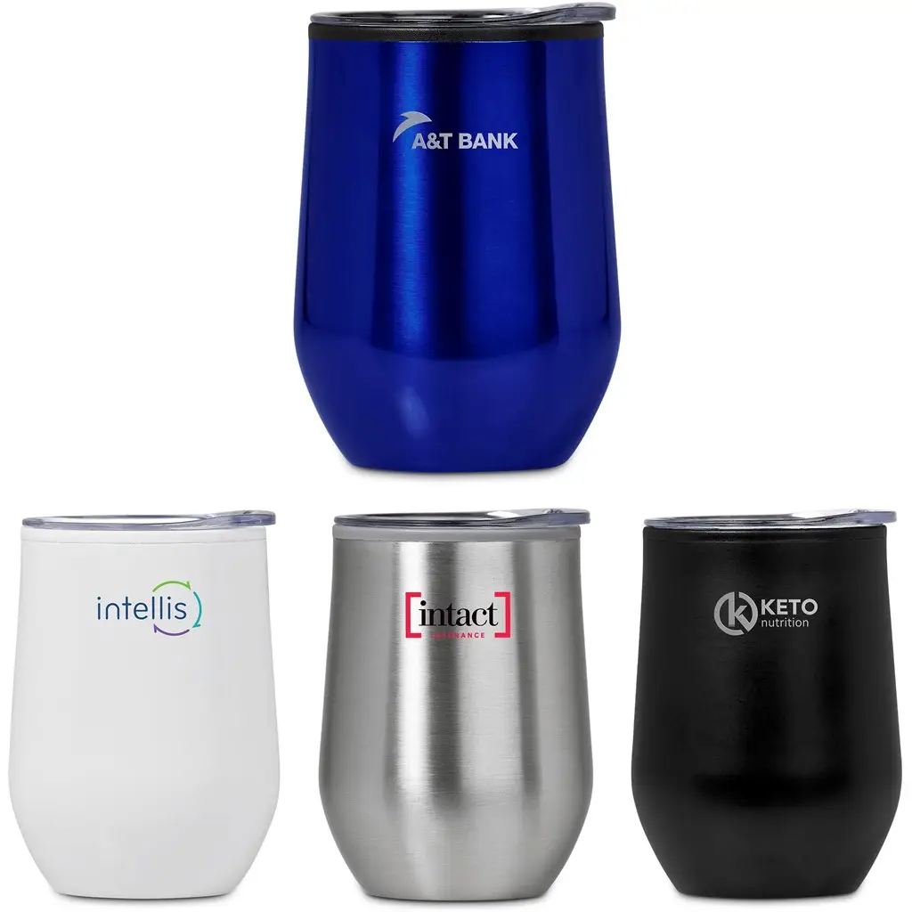 Serendipio Madison Stainless Steel & Plastic Double-Wall Tumbler – 350ml
