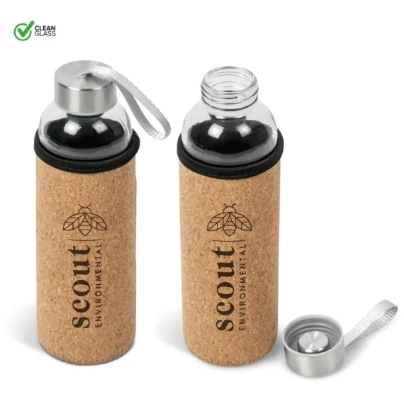 Kooshty Kork  Glass Water Bottle – 500ml