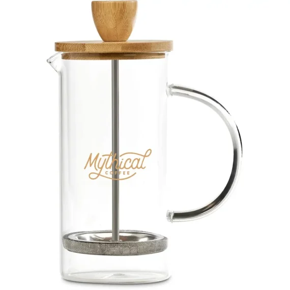 Okiyo Osu Glass & Bamboo Coffee Plunger – 350ml