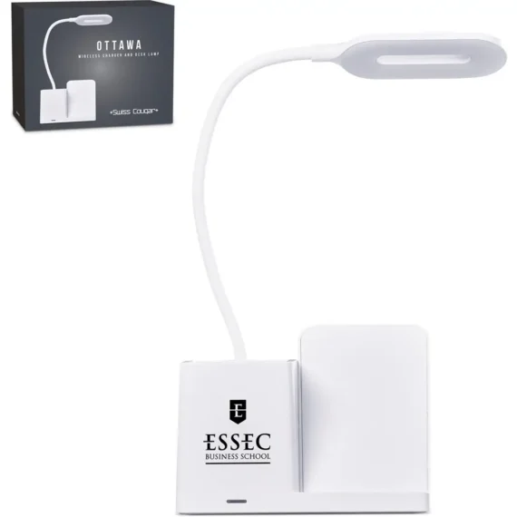 Swiss Cougar Ottawa Wireless Charger and Desk Lamp