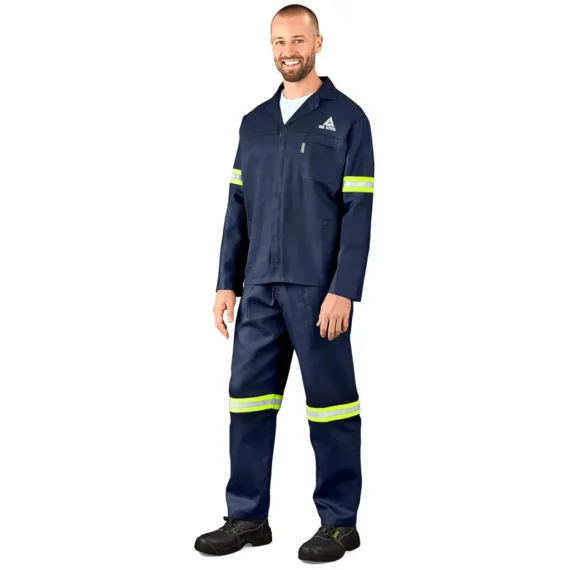 Technician 100% Cotton Conti Suit – Reflective Arms & Legs – Yellow Tape