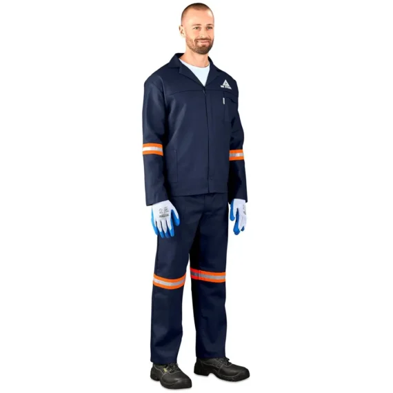 Technician 100% Cotton Conti Suit – Reflective Arms & Legs – Orange Tape