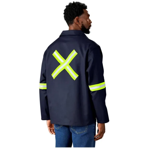 Artisan Premium 100% Cotton Jacket – Reflective Arms & Back – Yellow Tape