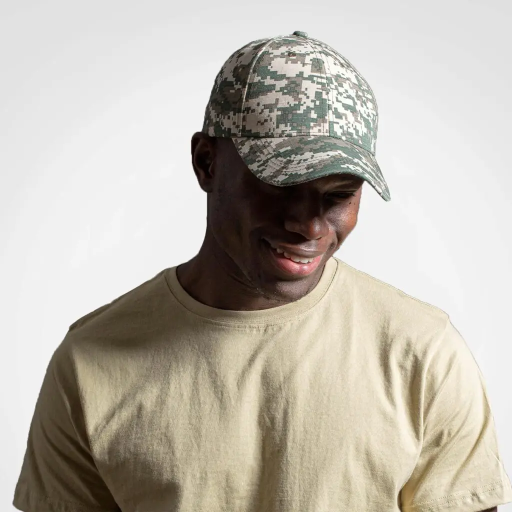 Basic 6 Panel Camo Cap