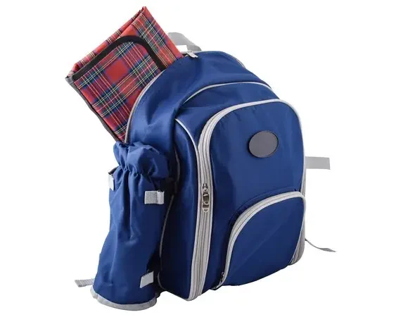 4-Person Picnic Backpack and Blanket