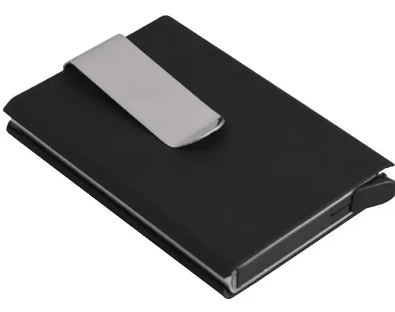 PU Auto Pop-Up Card Holder