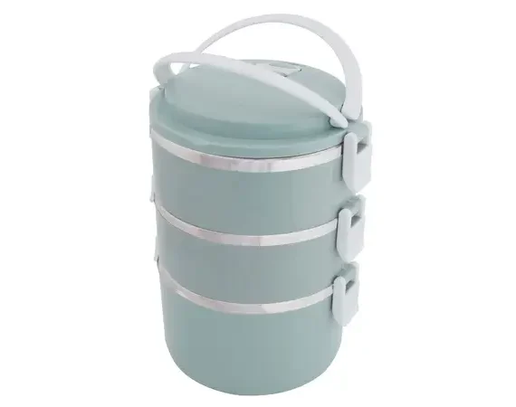 Stackable 3-Layer Lunch Container Set