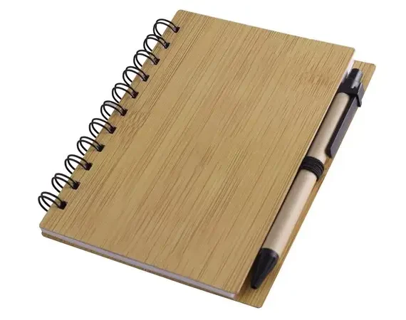 Bamboo Mid-Size Notebook & Pen