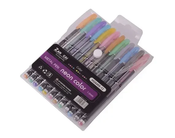 Metallic 12-Piece Gel Pens