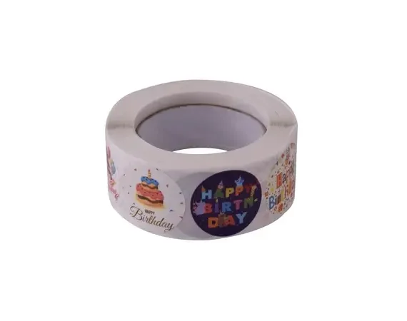 500pcs Sticker Roll – Happy Birthday