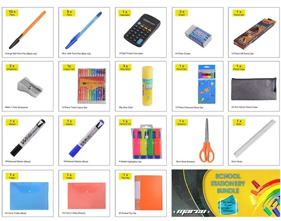 36-Piece Back to School Stationery Pack