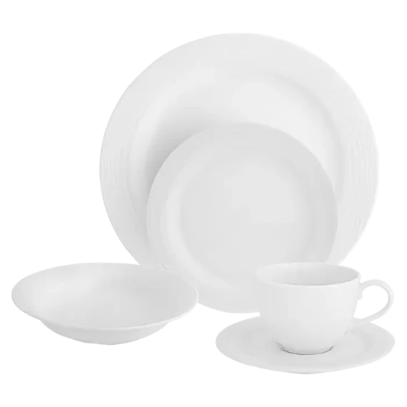 Arctic White 20 Piece Dinner Set