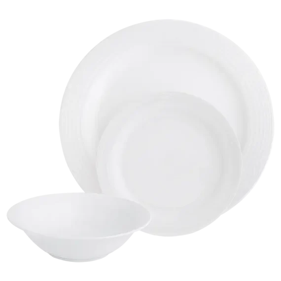 Arctic White 12 Piece Dinner Set