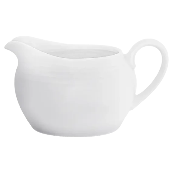 Arctic White Gravy Boat with Saucer