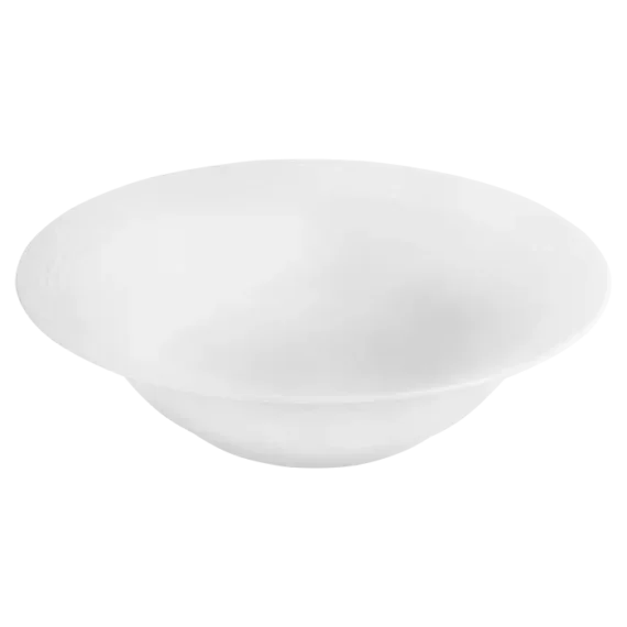 Arctic White Round Salad Bowl