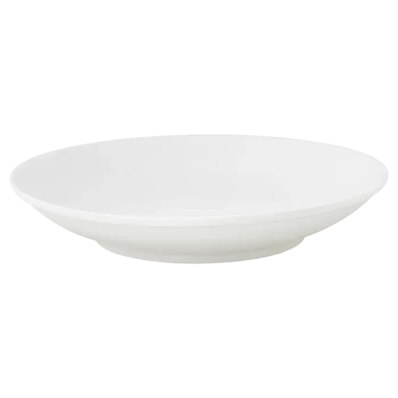 White Basics Shallow Bowl