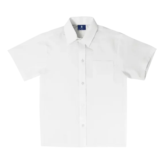 Unisex Short Sleeve School Shirt