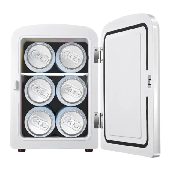 6 Can Mini-Fridge With Built In Bluetooth Speaker