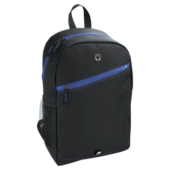 Backpack With Contrast Colour Diagonal Zip