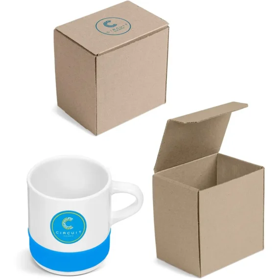 Cups mugs and short tumblers in custom gift boxes