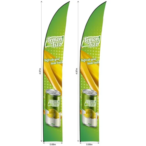 Legend 4m Sublimated Arcfin Flying Banner Skin – Set Of 2 (Excludes Hardware)