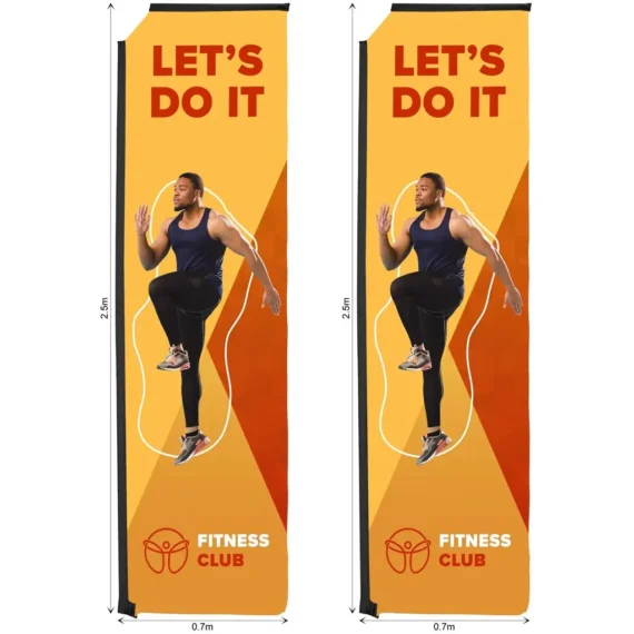 Legend 3m Sublimated Telescopic Flying Banner Skin – Set Of 2 (Excludes Hardware)