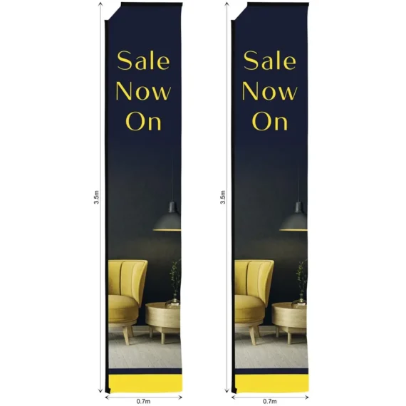 Legend 4m Sublimated Telescopic Flying Banner Skin – Set Of 2 (Excludes Hardware)