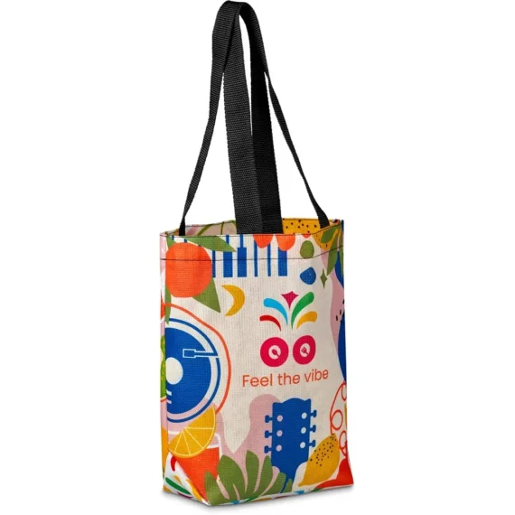 Pre-Printed Sample Hoppla Bayside RPET Stitch-Bond Shopper