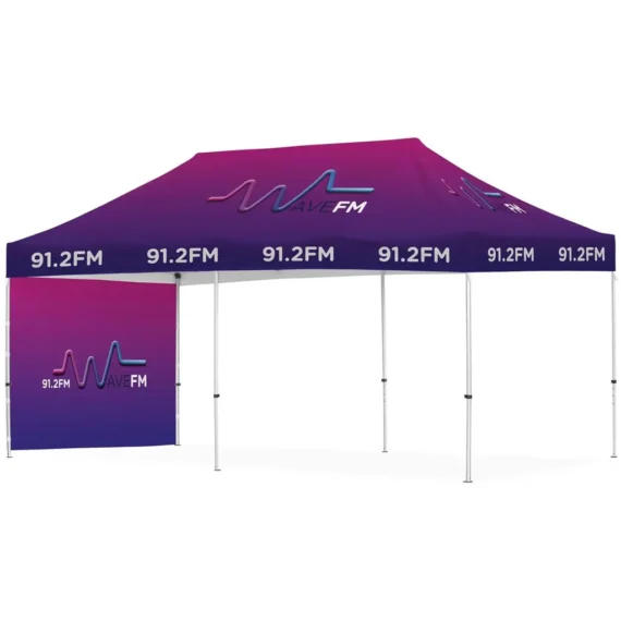 Ovation Sublimated Gazebo 6m X 3m – 1 Short Full-Wall Skin