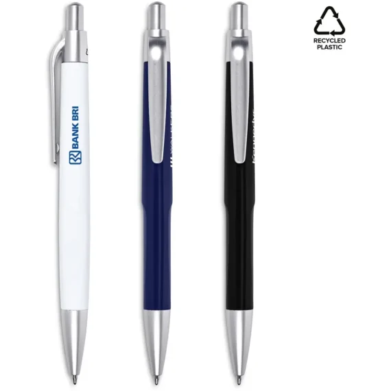 Altitude Regent Recycled Plastic Ball Pen – White