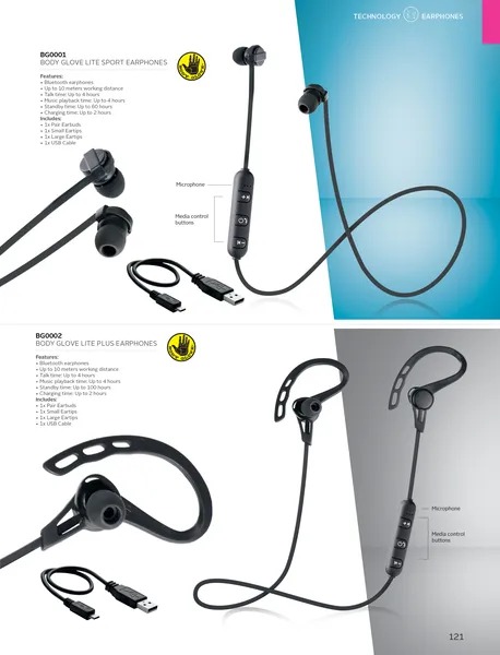 body glove earphones